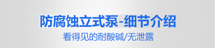 1KP耐腐蚀立式泵细节介绍